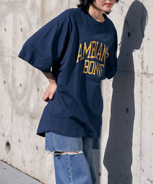 VENCEEXCHANGE(ヴァンスエクスチェンジ)の「AMBIANCE ラグランT(Tシャツ/カットソー・レディース・オフホワイト/チャコールグレー/ホワイト/ネイビー・FREE)」の6枚目の写真