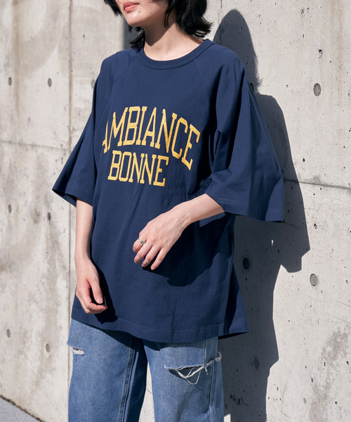 VENCEEXCHANGE(ヴァンスエクスチェンジ)の「AMBIANCE ラグランT(Tシャツ/カットソー・レディース・オフホワイト/チャコールグレー/ホワイト/ネイビー・FREE)」の10枚目の写真