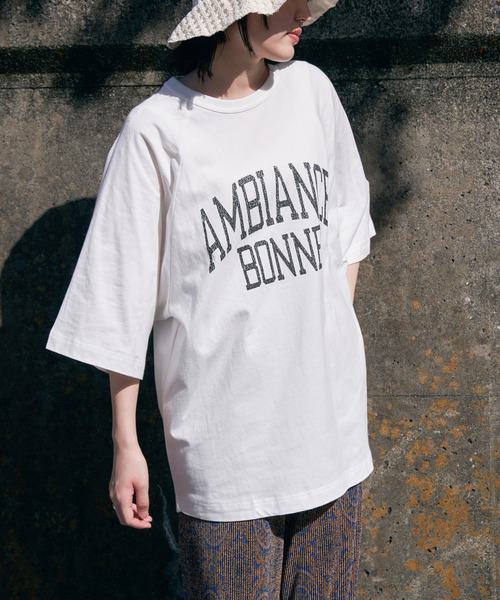 VENCEEXCHANGE(ヴァンスエクスチェンジ)の「AMBIANCE ラグランT(Tシャツ/カットソー・レディース・オフホワイト/チャコールグレー/ホワイト/ネイビー・FREE)」の15枚目の写真