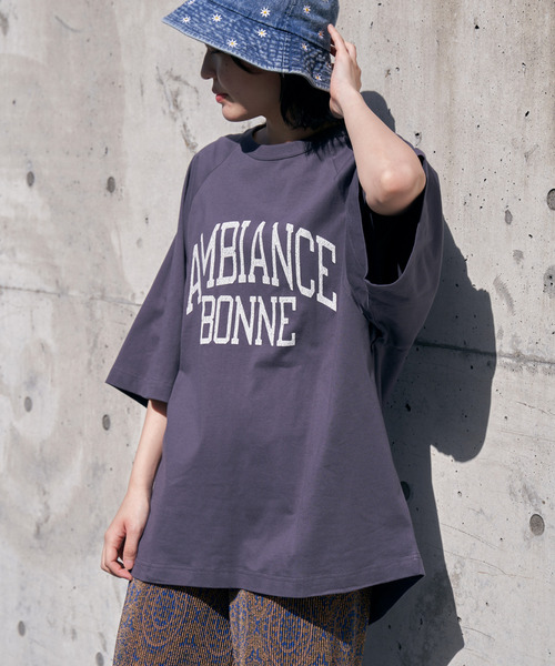VENCEEXCHANGE(ヴァンスエクスチェンジ)の「AMBIANCE ラグランT(Tシャツ/カットソー・レディース・オフホワイト/チャコールグレー/ホワイト/ネイビー・FREE)」の17枚目の写真