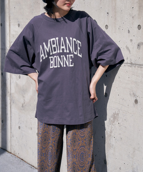 VENCEEXCHANGE(ヴァンスエクスチェンジ)の「AMBIANCE ラグランT(Tシャツ/カットソー・レディース・オフホワイト/チャコールグレー/ホワイト/ネイビー・FREE)」の19枚目の写真