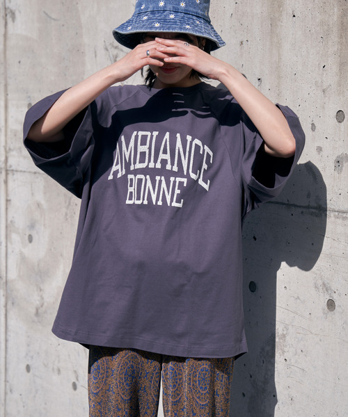 VENCEEXCHANGE(ヴァンスエクスチェンジ)の「AMBIANCE ラグランT(Tシャツ/カットソー・レディース・オフホワイト/チャコールグレー/ホワイト/ネイビー・FREE)」の22枚目の写真