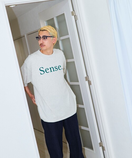 Firsthand(ファーストハンド)の「MA Firsthand/マ ファーストハンド Sense. LOGO PRINT TEE / フロントロゴプリントTシャツ(Tシャツ/カットソー・メンズ・ホワイト/ブラック/アッシュグレー・L/M)」の14枚目の写真