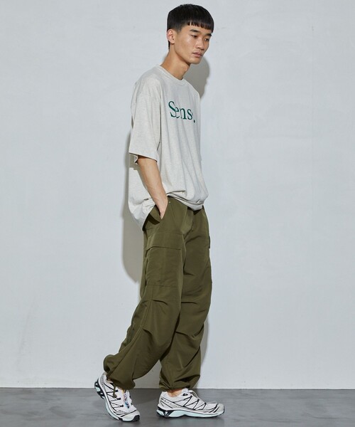 Firsthand(ファーストハンド)の「MA Firsthand/マ ファーストハンド Sense. LOGO PRINT TEE / フロントロゴプリントTシャツ(Tシャツ/カットソー・メンズ・ホワイト/ブラック/アッシュグレー・L/M)」の6枚目の写真