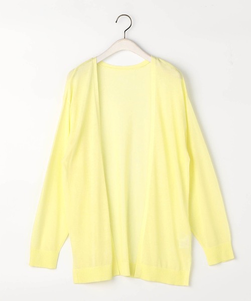 NICOLE white(ニコルホワイト)の「接触冷感 シアーニット カーディガン(カーディガン/ボレロ・レディース・ブラック/オフホワイト/グレー/ミント/イエロー・FREE)」の7枚目の写真