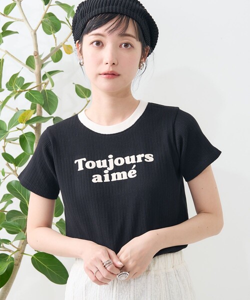 セール】針抜きミニリンガーTシャツ（Tシャツ/カットソー