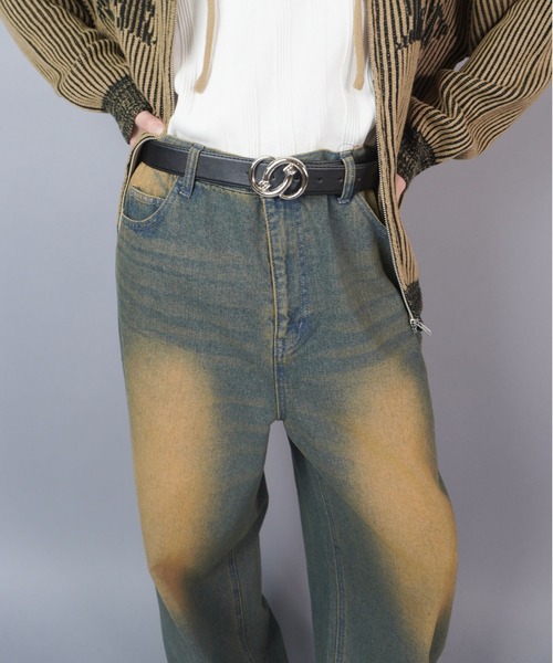 SPINNS(スピンズ)の「グランジコーデをアップデート!バックル合皮ベルト(ベルト・メンズ・A/C/D/E/B・ONESIZE)」の10枚目の写真