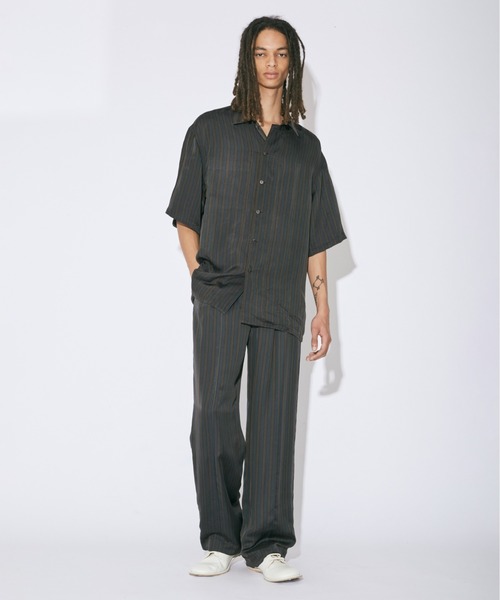 beautiful people(ビューティフルピープル)の「lining stripe elastic waist pants(その他パンツ・レディース・ネイビー/グレー・38/40/36/42/34)」の2枚目の写真