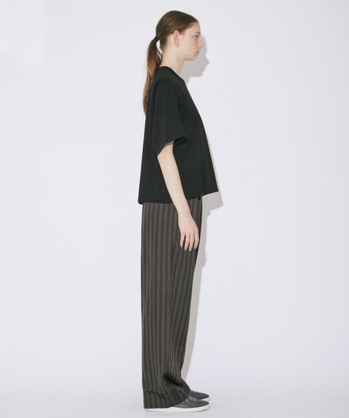 beautiful people(ビューティフルピープル)の「lining stripe elastic waist pants(その他パンツ・レディース・ネイビー/グレー・38/40/36/42/34)」の4枚目の写真