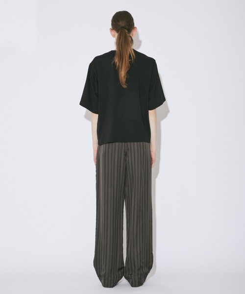 beautiful people(ビューティフルピープル)の「lining stripe elastic waist pants(その他パンツ・レディース・ネイビー/グレー・38/40/36/42/34)」の5枚目の写真