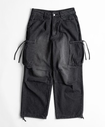 【低身長だからカッコよく着こなせるアイテム】ヴィンテージライクポケットカーゴデニム