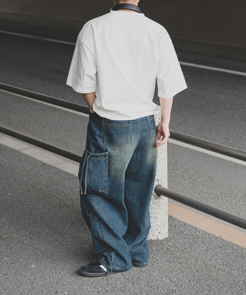 kutir(クティール)の「【低身長だからカッコよく着こなせるアイテム】ヴィンテージライクポケットカーゴデニム(デニムパンツ・メンズ・ブラック/インディゴブルー・SMALL/MEDIUM)」の15枚目の写真