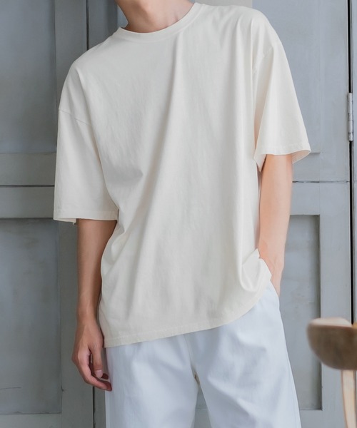 improves（インプローブス）の「ピグメント 半袖 無地Tシャツ（Tシャツ/カットソー・メンズ・ホワイト/カーキ/ネイビー/ブラック・MEDIUM/LARGE）」の12枚目の写真