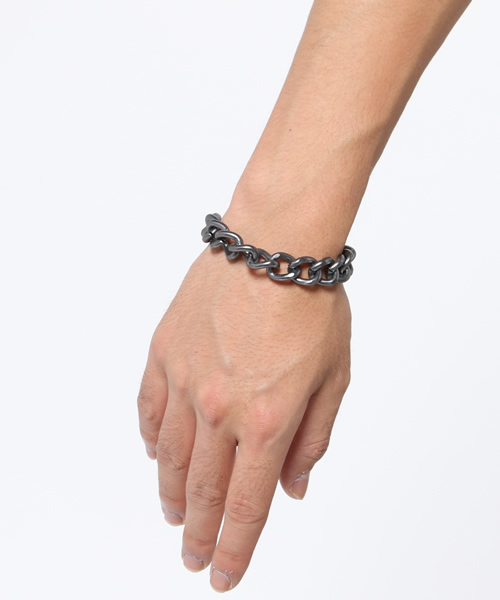 WEGO（ウィゴー）の「WEGO/ビッグチェーンブレスレット（ブレスレット・メンズ・シルバー・FREE）」の2枚目の写真