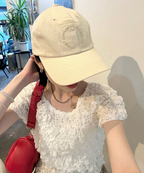 mystic（ミスティック）の「サークルロゴキャップ（ハット・レディース・ベージュ/ブラック/オフホワイト・ONE SIZE）」の3枚目の写真