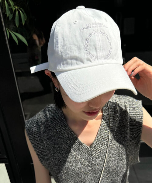 mystic（ミスティック）の「サークルロゴキャップ（ハット・レディース・ベージュ/ブラック/オフホワイト・ONE SIZE）」の2枚目の写真