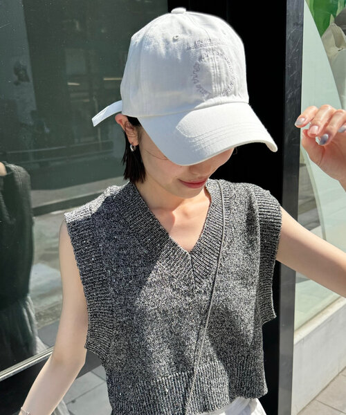 mystic（ミスティック）の「サークルロゴキャップ（ハット・レディース・ベージュ/ブラック/オフホワイト・ONE SIZE）」の6枚目の写真