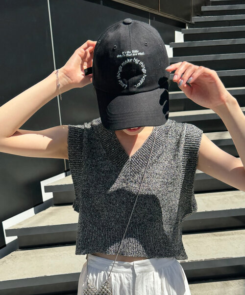 mystic（ミスティック）の「サークルロゴキャップ（ハット・レディース・ベージュ/ブラック/オフホワイト・ONE SIZE）」の9枚目の写真