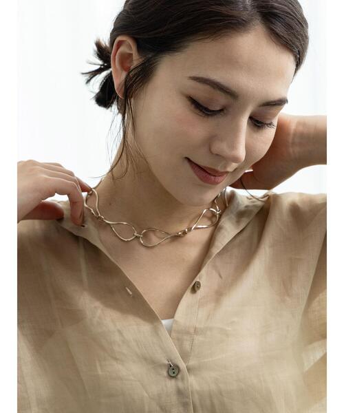 Te chichi（テチチ）の「ニュアンスメタルチェーンネックレス（ネックレス・レディース・ゴールド・F）」の2枚目の写真