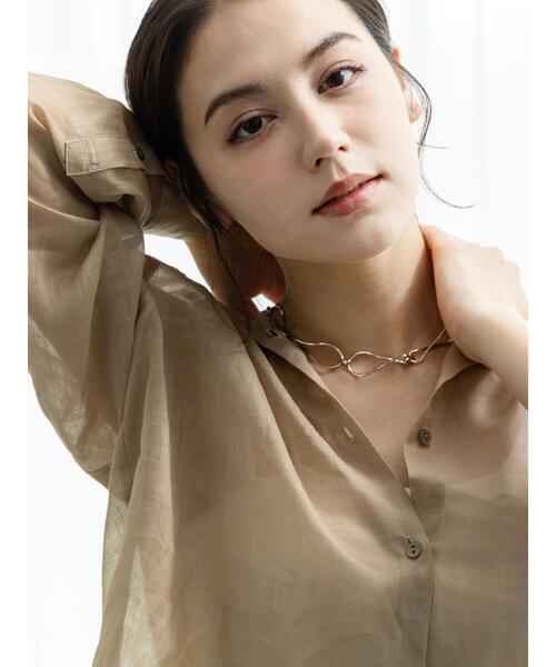 Te chichi（テチチ）の「ニュアンスメタルチェーンネックレス（ネックレス・レディース・ゴールド・F）」の4枚目の写真