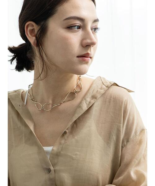 Te chichi（テチチ）の「ニュアンスメタルチェーンネックレス（ネックレス・レディース・ゴールド・F）」の3枚目の写真