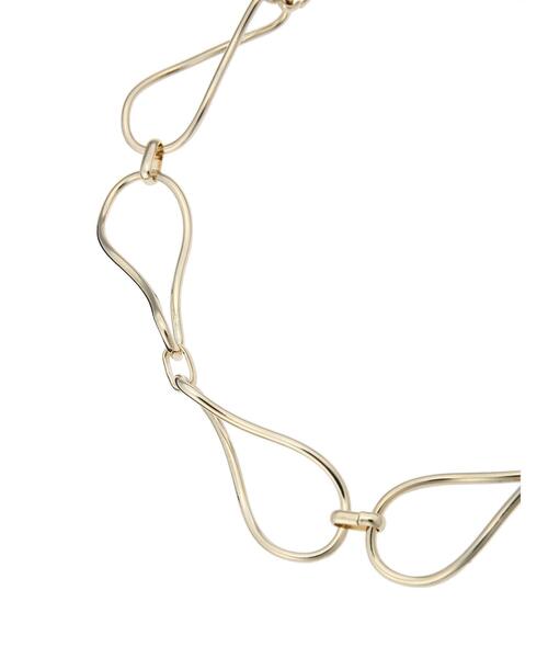 Te chichi（テチチ）の「ニュアンスメタルチェーンネックレス（ネックレス・レディース・ゴールド・F）」の6枚目の写真