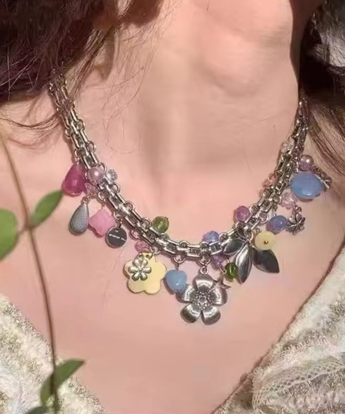 Port(ポート)の「【 Port / ポート 】 マルチ チャーム チョーカー / ショート ネックレス(ネックレス・レディース・B/A/C/D/F/E/G/H/I/J/K・FREE)」の8枚目の写真