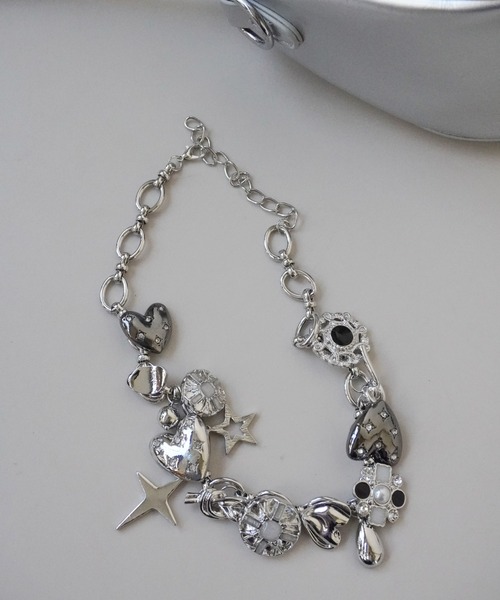 Port(ポート)の「【 Port / ポート 】 マルチ チャーム チョーカー / ショート ネックレス(ネックレス・レディース・B/A/C/D/F/E/G/H/I/J/K・FREE)」の10枚目の写真