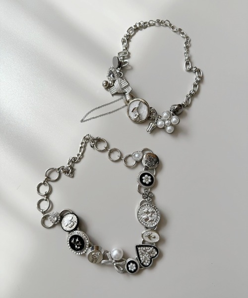 Port(ポート)の「【 Port / ポート 】 マルチ チャーム チョーカー / ショート ネックレス(ネックレス・レディース・B/A/C/D/F/E/G/H/I/J/K・FREE)」の16枚目の写真