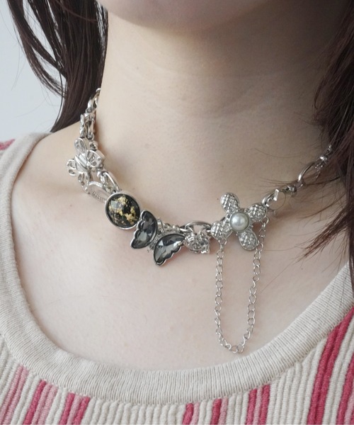 Port(ポート)の「【 Port / ポート 】 マルチ チャーム チョーカー / ショート ネックレス(ネックレス・レディース・B/A/C/D/F/E/G/H/I/J/K・FREE)」の17枚目の写真