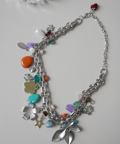 Port / ポート 】 マルチ チャーム チョーカー / ショート ネックレス