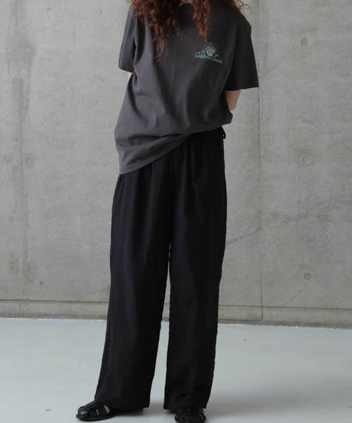 rbby ROSEBUD（アールビーバイローズバッド）の「【WEB・一部店舗限定】サッカーイージーパンツ（その他パンツ・レディース・ホワイト系その他/ブルー/ブラック・FREE）」の8枚目の写真