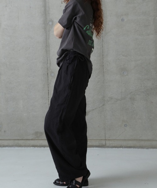 rbby ROSEBUD（アールビーバイローズバッド）の「【WEB・一部店舗限定】サッカーイージーパンツ（その他パンツ・レディース・ホワイト系その他/ブルー/ブラック・FREE）」の7枚目の写真