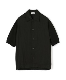 リネン ニットコンビ ショートスリーブシャツ