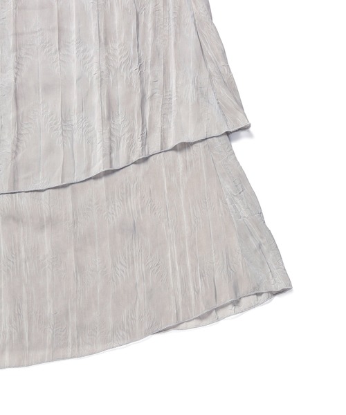 CE'E_SE'E（シーシー）の「ヴィンテージライク シアーレイヤードスカート（スカート・レディース・スミクロ/ライトグレー/グリーン・FREE）」の22枚目の写真