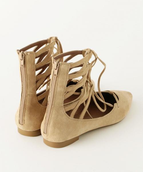 Jeffrey Campbell（ジェフリーキャンベル）の「JEFFREY CAMPBELLレースアップフラット/BCJ/C LACE UP FLT（その他シューズ・レディース・ブラック/ベージュ・38/37/36）」の6枚目の写真