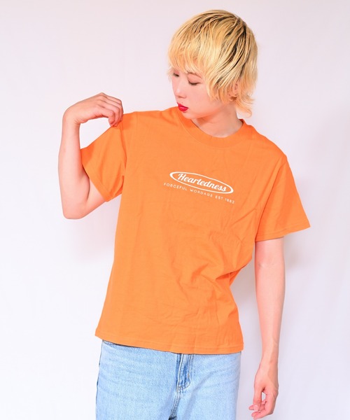 Alite cloth（アリーテクロス）の「ロゴTシャツ　Heartedness（Tシャツ/カットソー・レディース・ブラック/ホワイト/ベージュ/グレー/オレンジ/ピンク/グリーン・FREE）」の7枚目の写真