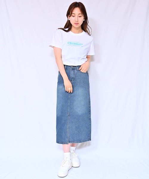 Alite cloth（アリーテクロス）の「ロゴTシャツ　Heartedness（Tシャツ/カットソー・レディース・ブラック/ホワイト/ベージュ/グレー/オレンジ/ピンク/グリーン・FREE）」の13枚目の写真