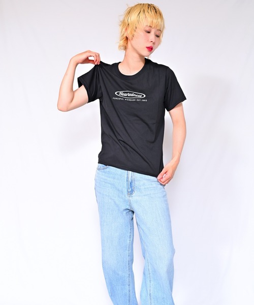 Alite cloth（アリーテクロス）の「ロゴTシャツ　Heartedness（Tシャツ/カットソー・レディース・ブラック/ホワイト/ベージュ/グレー/オレンジ/ピンク/グリーン・FREE）」の12枚目の写真