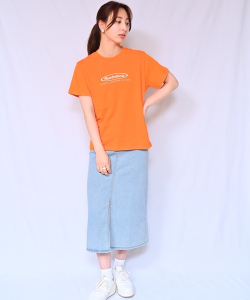 Alite cloth（アリーテクロス）の「ロゴTシャツ　Heartedness（Tシャツ/カットソー・レディース・ブラック/ホワイト/ベージュ/グレー/オレンジ/ピンク/グリーン・FREE）」の19枚目の写真