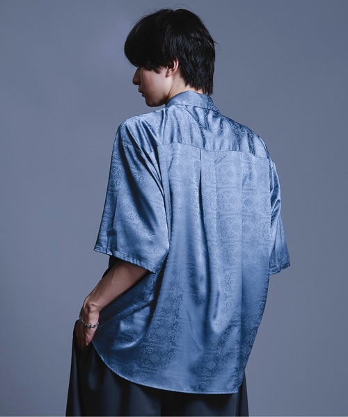 サテンチャイナシャツSS（シャツ/ブラウス）｜Ellno Loset