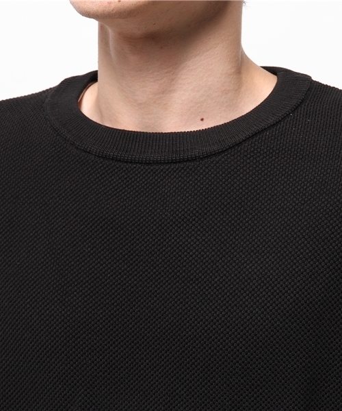 crepuscule（クレプスキュール）の「CREPUSCULE / クレプスキュール S/N KNIT MOSS STITCH（ニット/セーター・メンズ・ネイビー/ブラック・MEDIUM）」の6枚目の写真