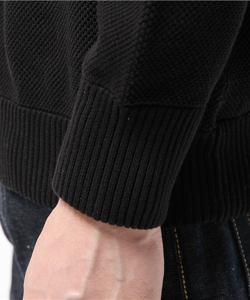 crepuscule（クレプスキュール）の「CREPUSCULE / クレプスキュール S/N KNIT MOSS STITCH（ニット/セーター・メンズ・ネイビー/ブラック・MEDIUM）」の7枚目の写真