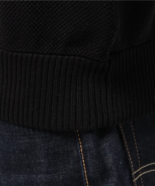 crepuscule（クレプスキュール）の「CREPUSCULE / クレプスキュール S/N KNIT MOSS STITCH（ニット/セーター・メンズ・ネイビー/ブラック・MEDIUM）」の8枚目の写真