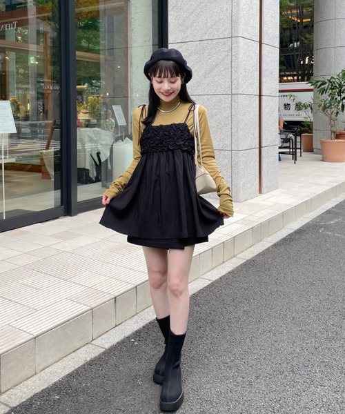 【新品タグ付】JEANASIS カットアウトパンツ ラップミニスカート ラップミニスカート(インナーショートパンツ付き) /Wrap Mini