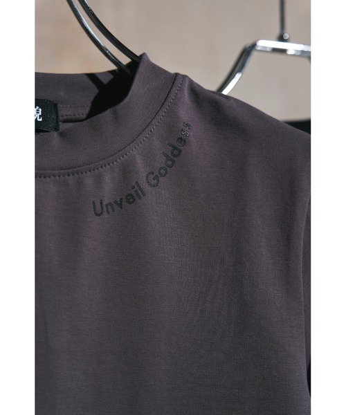 福寿外貌(フクジュガイボウ)の「コンパクトバックオープンTシャツ(Tシャツ/カットソー・レディース・ブラック/ホワイト/チャコール・FREE)」の7枚目の写真