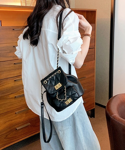 florist（フローリスト）の「キルティングレザー×チェーンショルダー