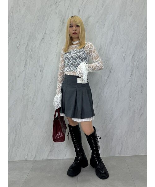 jouetie(ジュエティ)の「ライダースハンドBAG(ハンドバッグ・レディース・レッド/ブラック・FREE)」の10枚目の写真