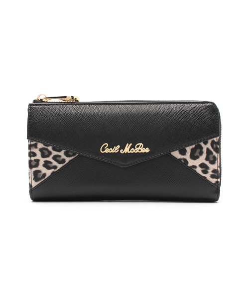 Cecil Mcbee セシルマクビー の レオパードコンビ長財布 財布
