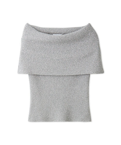 emmi（エミ）の「オフショルラメニットプルオーバー（ニット/セーター・レディース・ゴールド/シルバー/ブラック・FREE）」の21枚目の写真